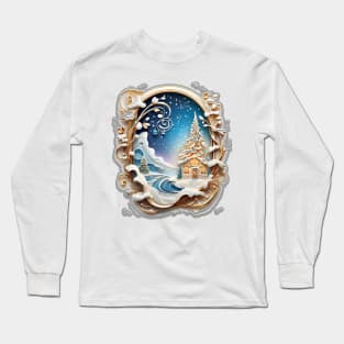 snow fall and home Long Sleeve T-Shirt